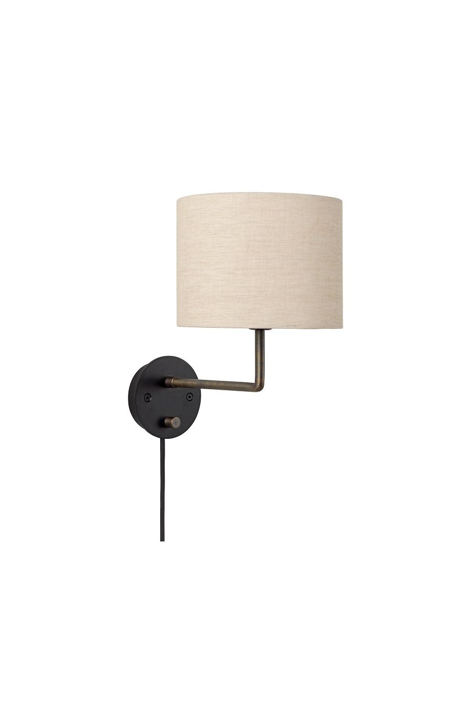 Бра Gravity Wall Lamp Antique Brass Canvas Small